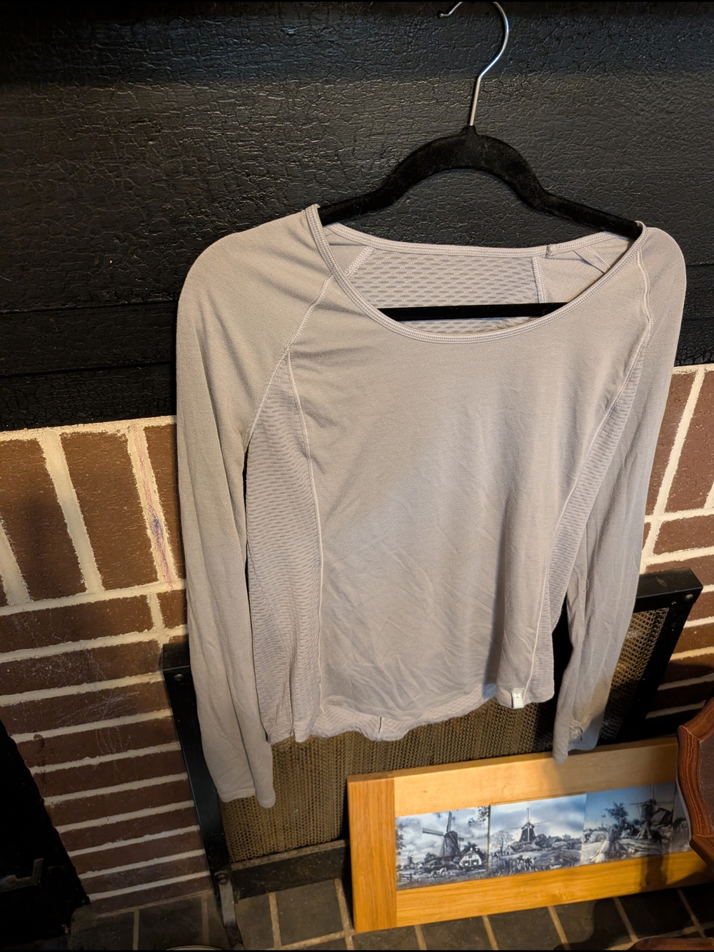 Under Armour Light Gray Long Sleeve Performance Tee